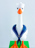 Navy Sailor Collar & Hat Set - Accessory for 7" Desktop Mini Porch Goose (Copy)