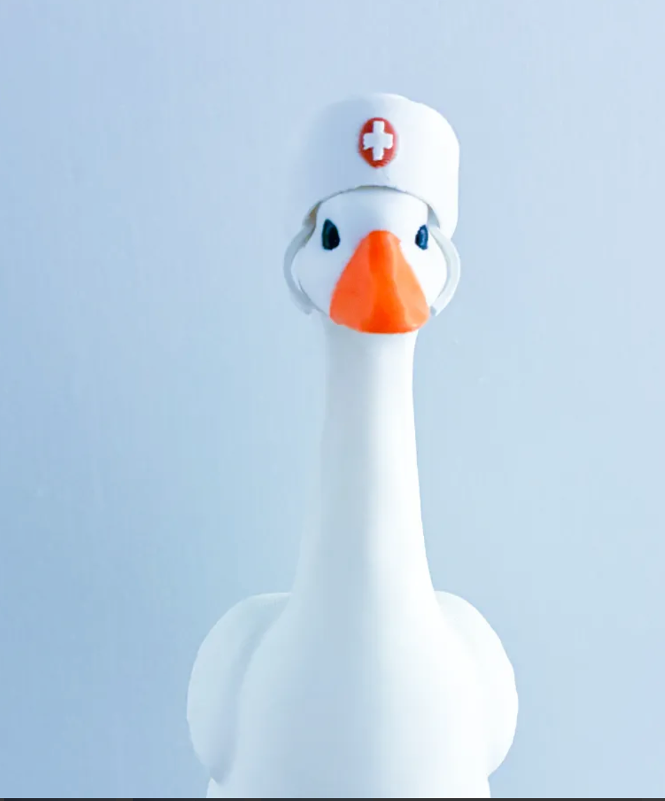 Nurse - Accessory for 7" Desktop Mini Porch Goose