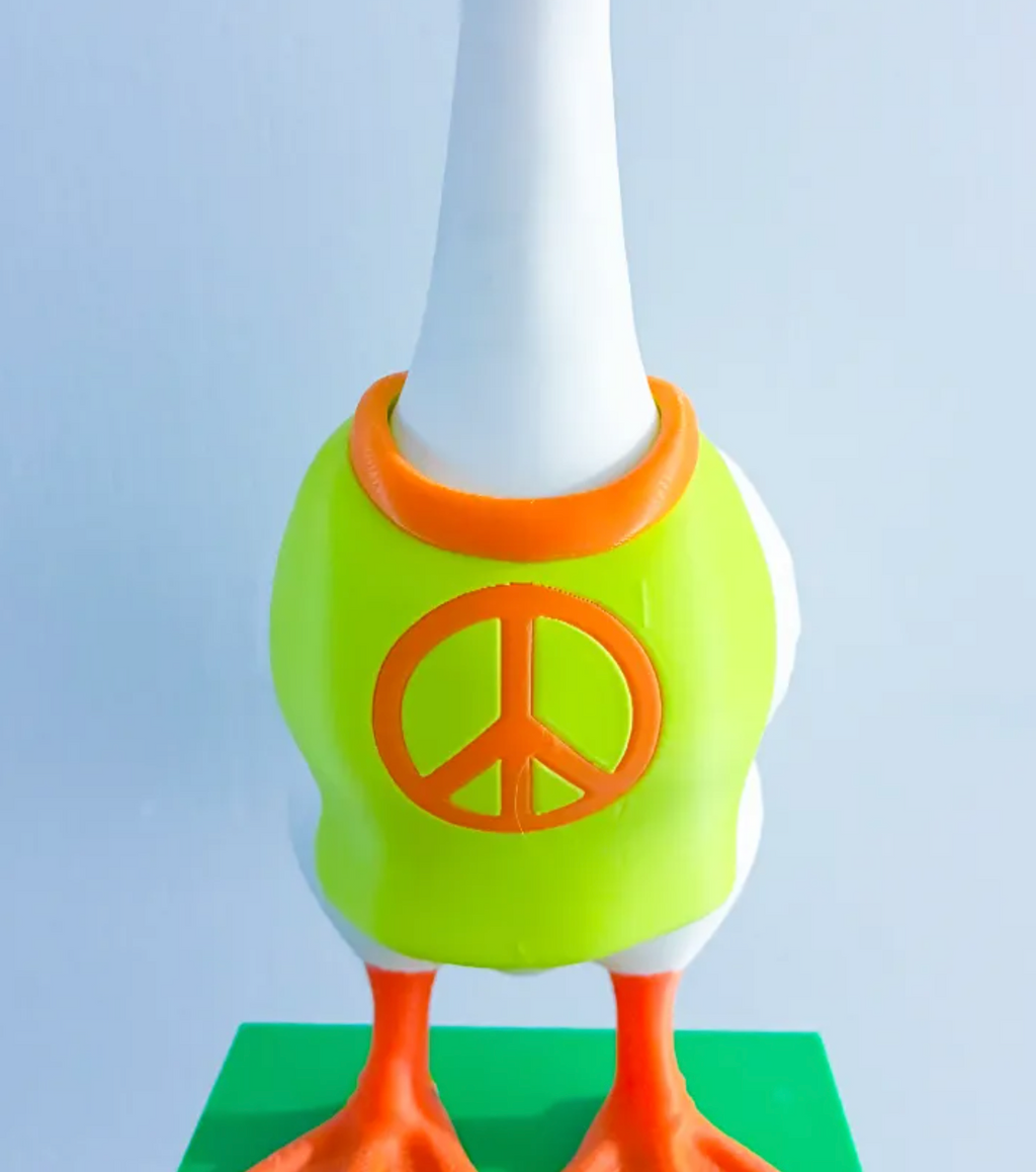 Peace Sign Shirt - Accessory for 7" Desktop Mini Porch Goose