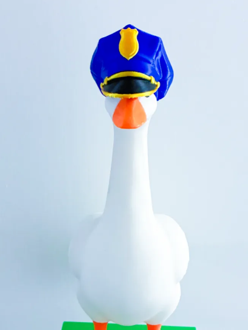 Police Hat - Accessory for 7" Desktop Mini Porch Goose