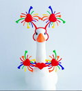 Pride Rainbow Heart Fireworks - Accessory for 7" Desktop Mini Porch Goose (Copy)