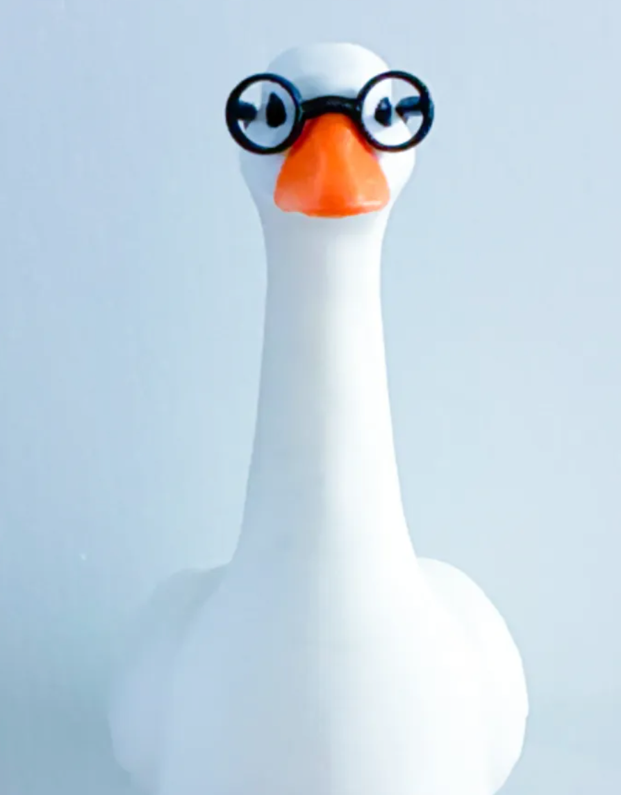 Round Wizard Glasses - Accessory for 7" Desktop Mini Porch Goose