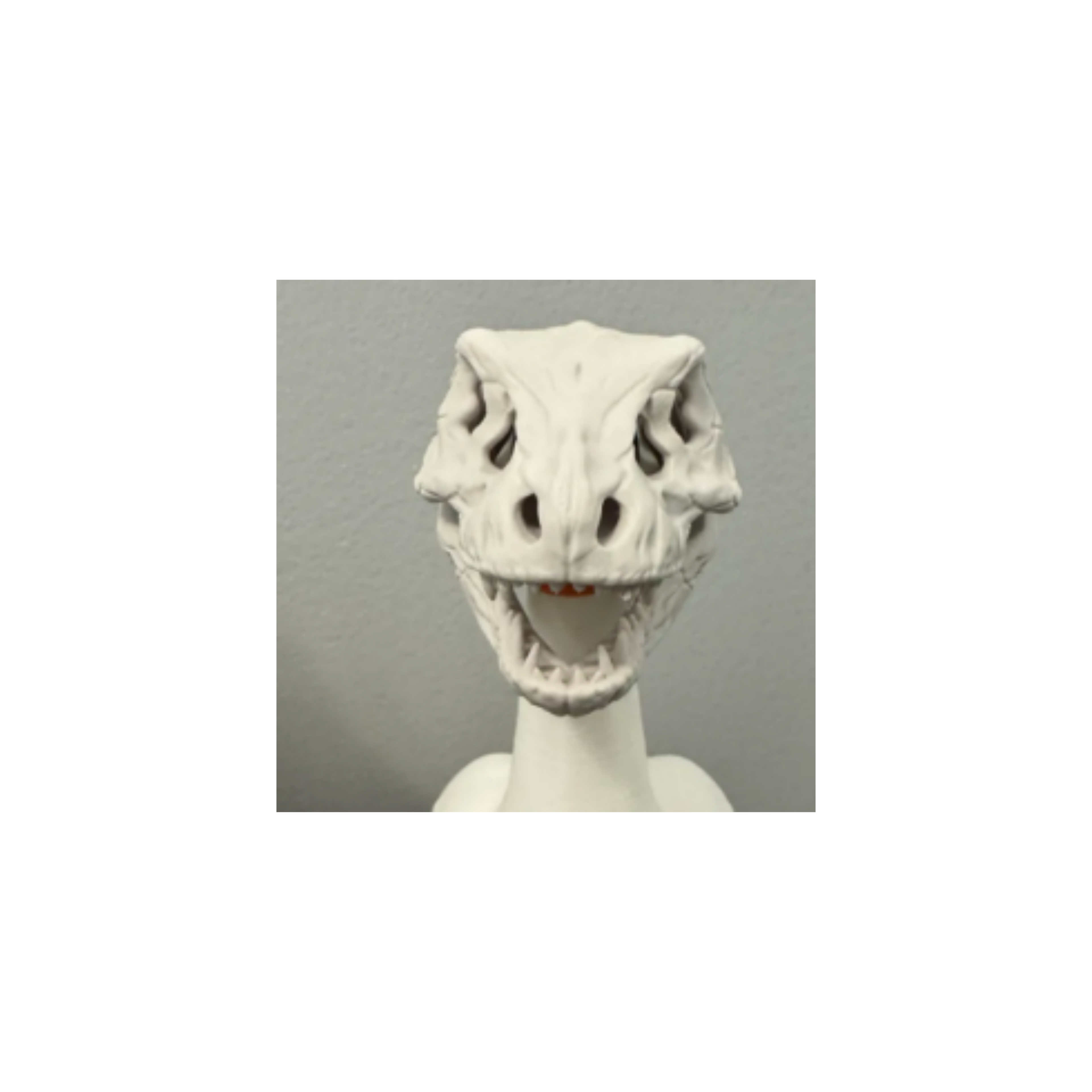 T-Rex Skull Desk Goose Accessory