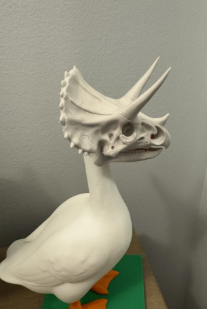 Triceratops Skull - Accessory for 7" Desk/Tabletop Goose