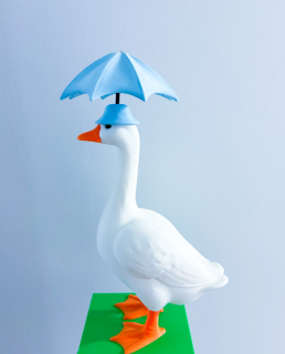 Umbrella Hat - - Accessory for 7" Desktop Mini Porch Goose
