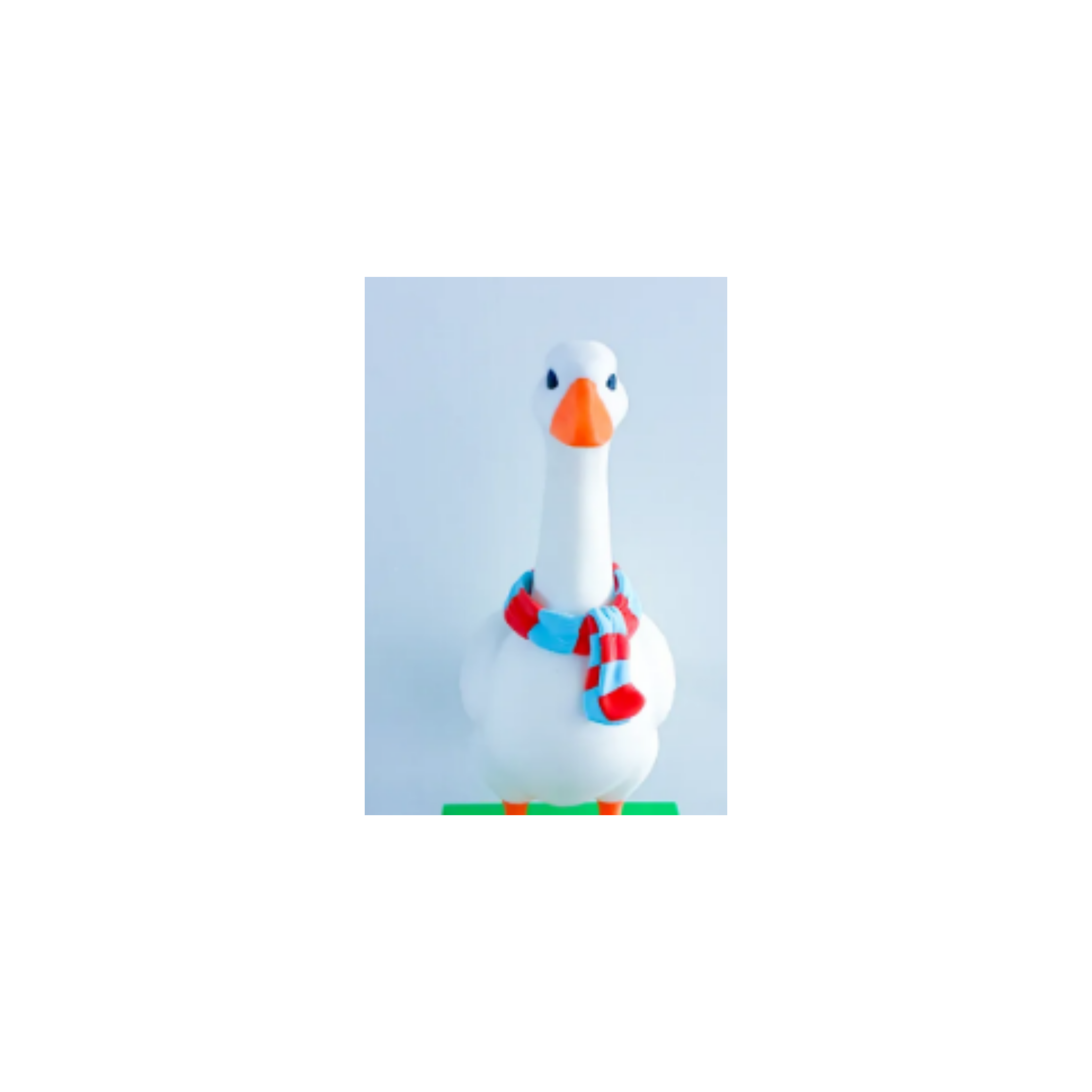 Winter Scarf Desk Goose Accessory