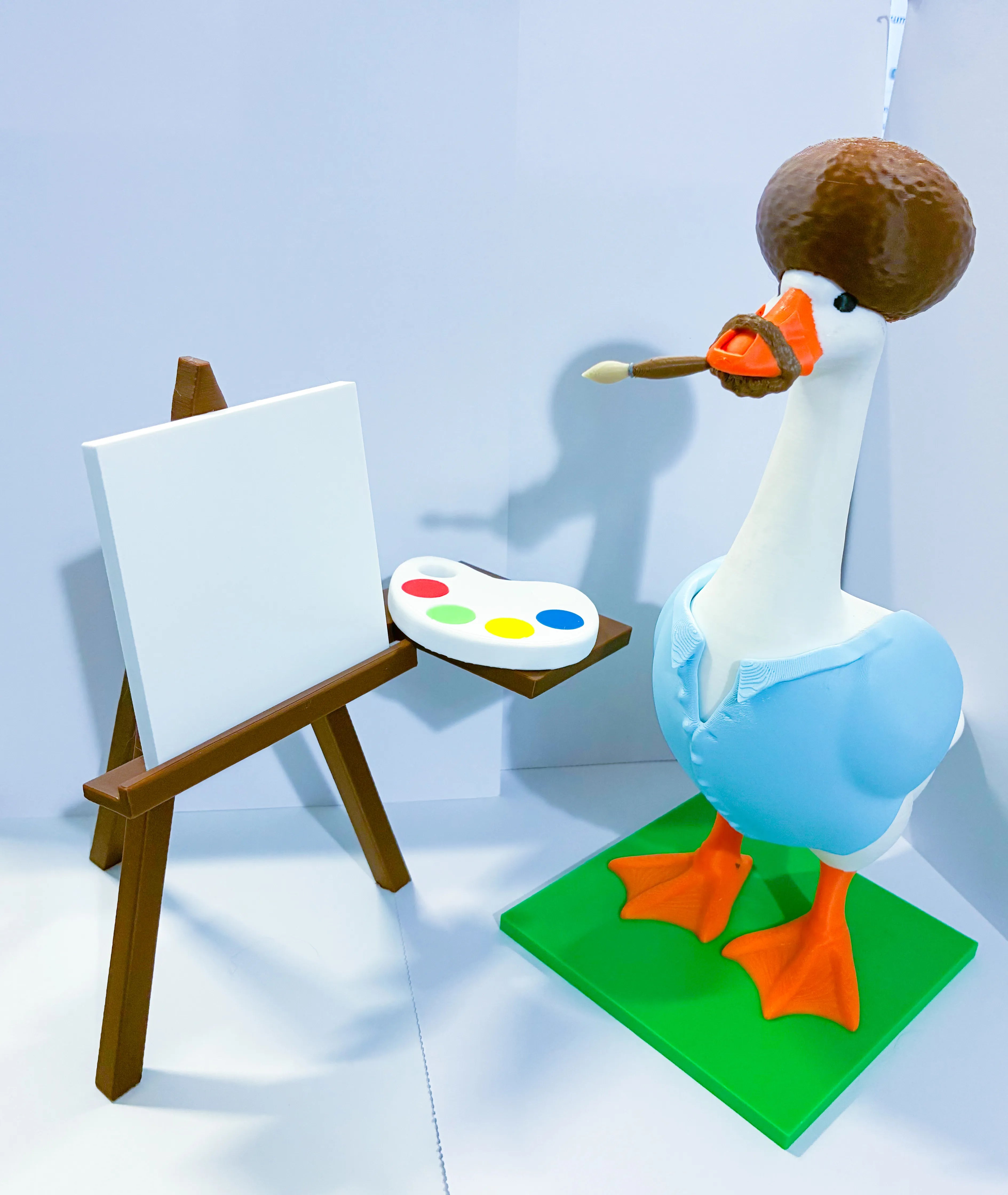 Happy Little Painter Themed - Accessory for 7" Desktop Mini Porch Goose