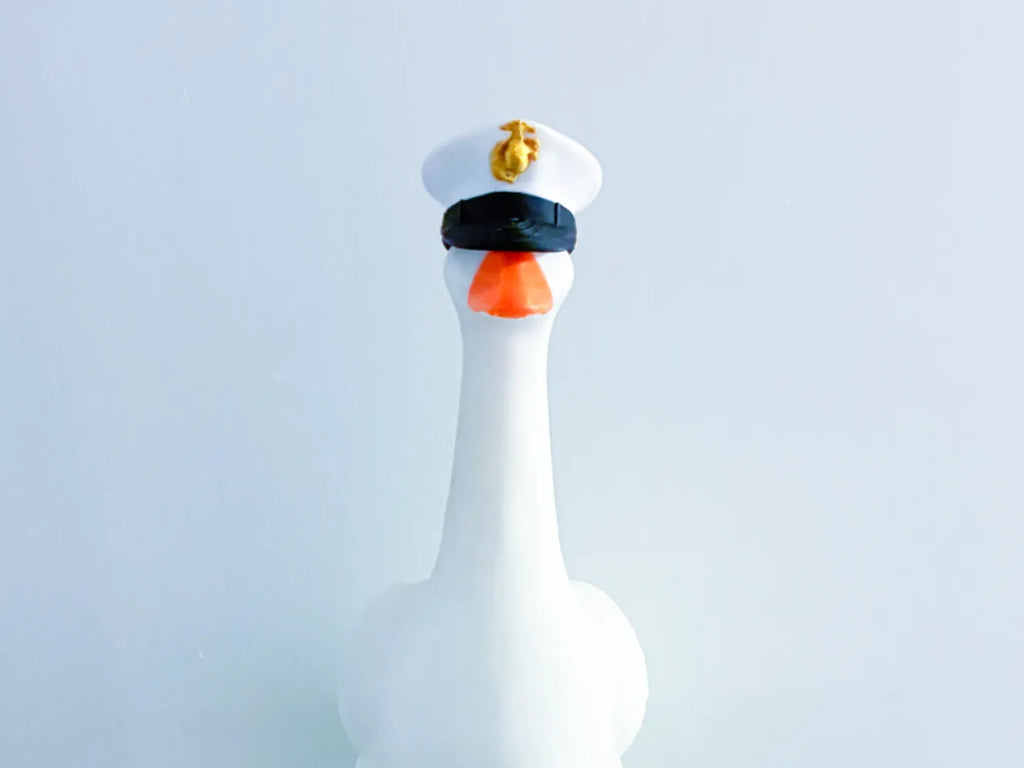 Marine-Inspired Hat - Accessory for 7" Desktop Mini Porch Goose