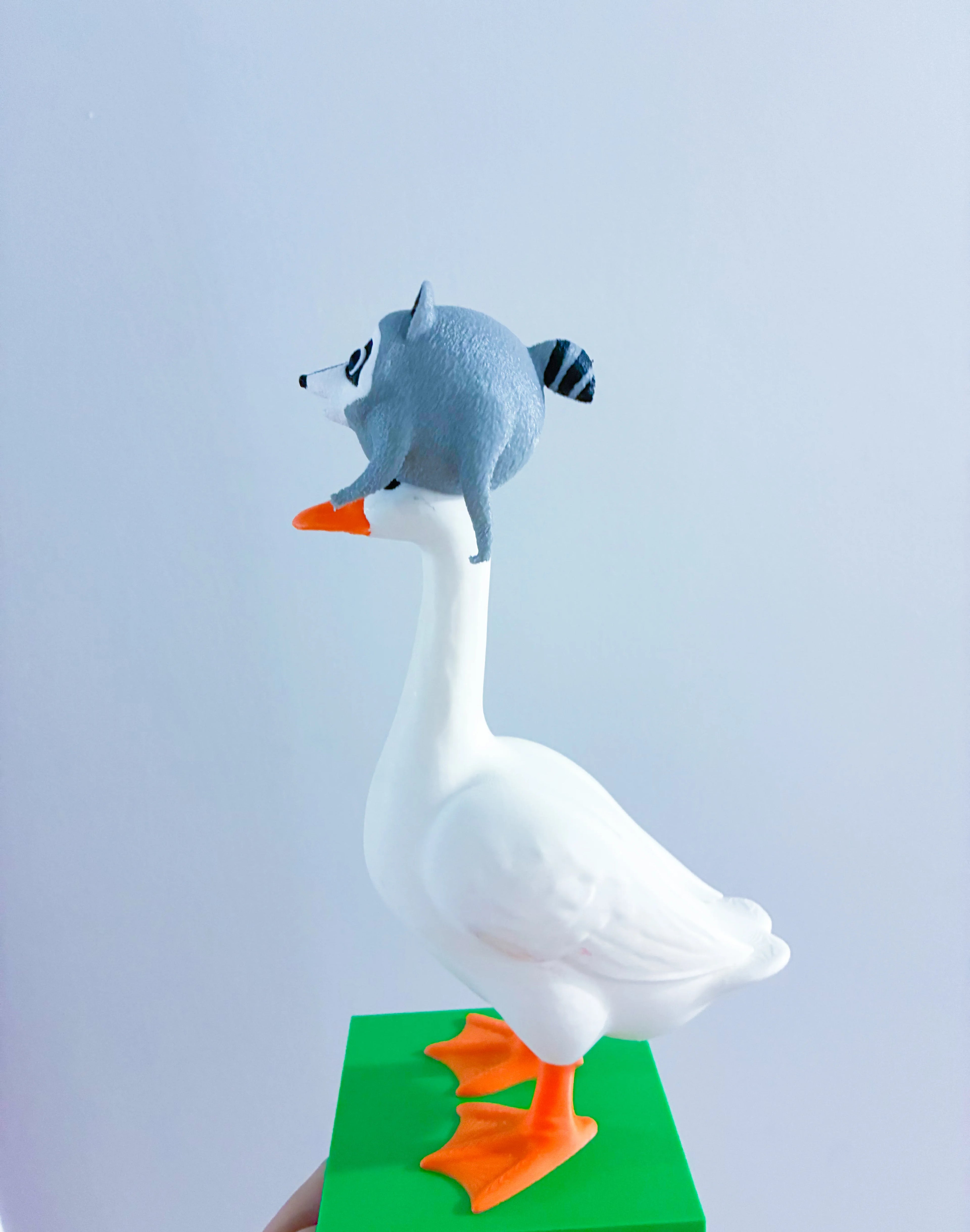 Jimothy the Racoon Head Piece - Accessory for 7" Desktop Mini Porch Goose
