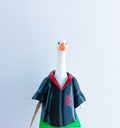 Red Magic Academy Robe Themed Robe & Wand - Accessory for 7" Desktop Mini Porch Goose