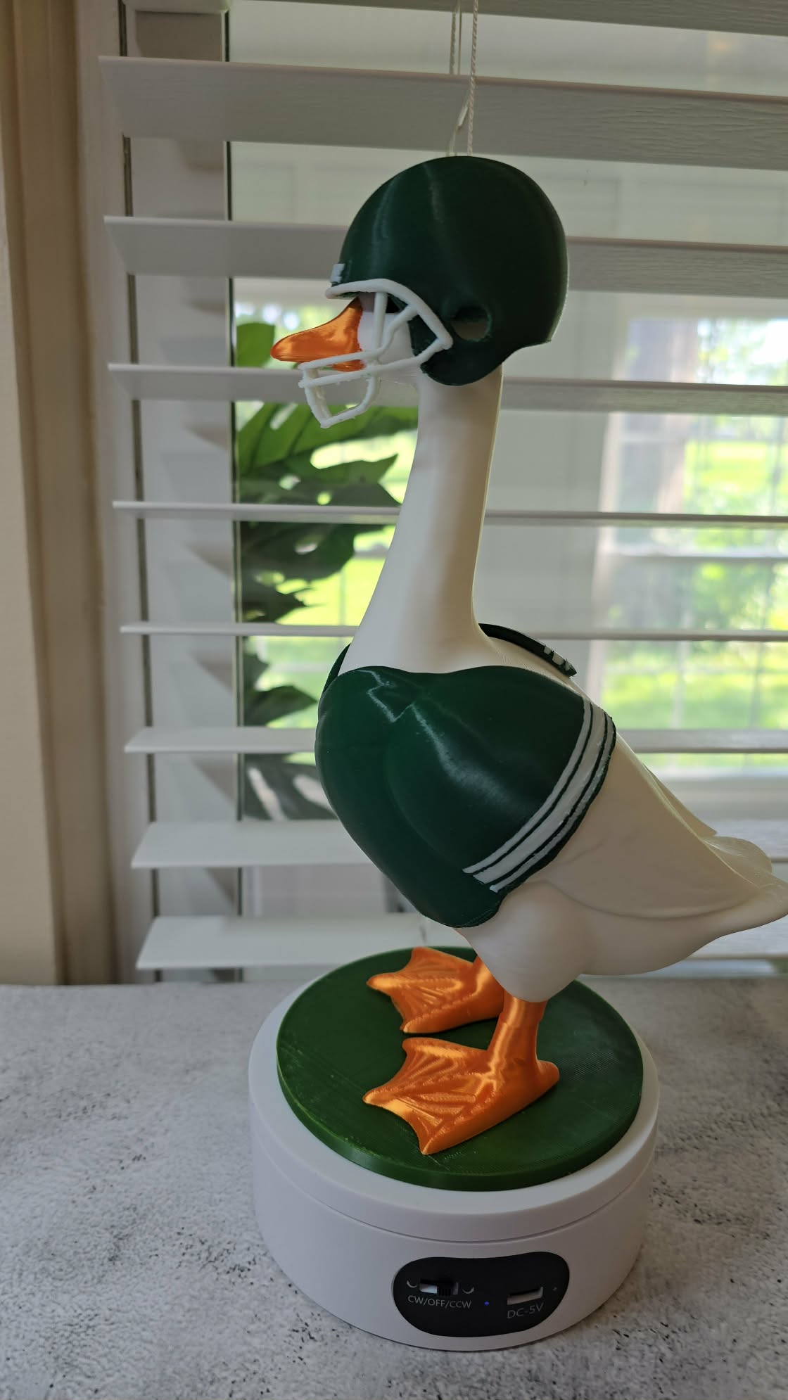 Football Set: Jersey & Helmet - Accessory for 7" Desktop Mini Porch Goose