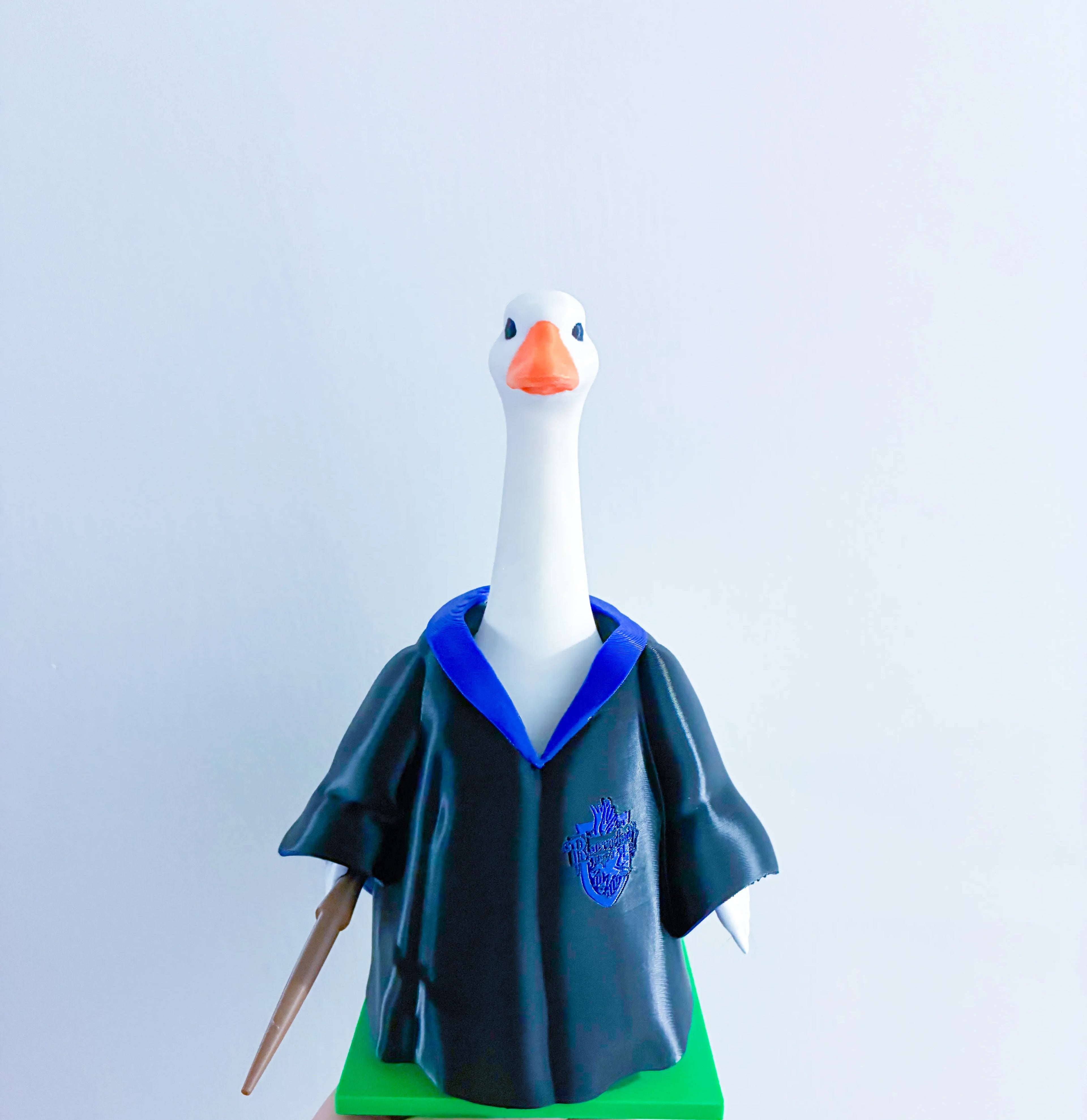 Blue Magic Academy Robe Themed Robe & Wand - Accessory for 7" Desktop Mini Porch Goose