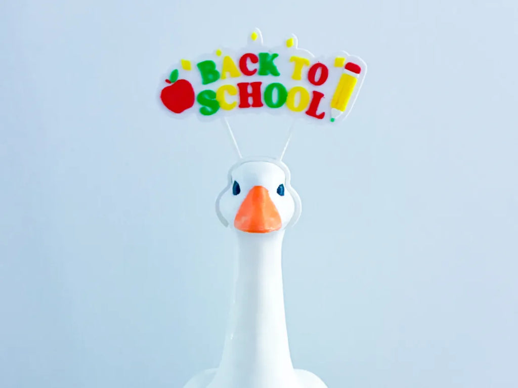 Back To School Headband - Accessory for 7" Desktop Mini Porch Goose
