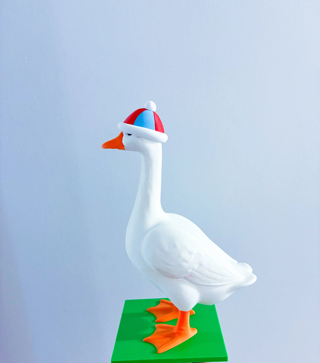 Winter Hat Beanie - Accessory for 7" Desktop Mini Porch Goose