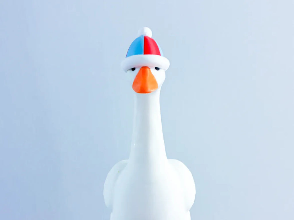 Winter Hat Beanie - Accessory for 7" Desktop Mini Porch Goose