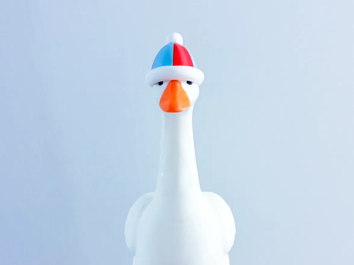 Winter Hat Beanie - Accessory for 7" Desktop Mini Porch Goose